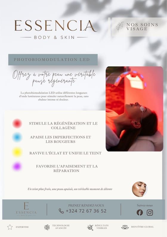 Flyer Photobiomodulation LED, offerte avec Hydra Reset et Hydra Glow